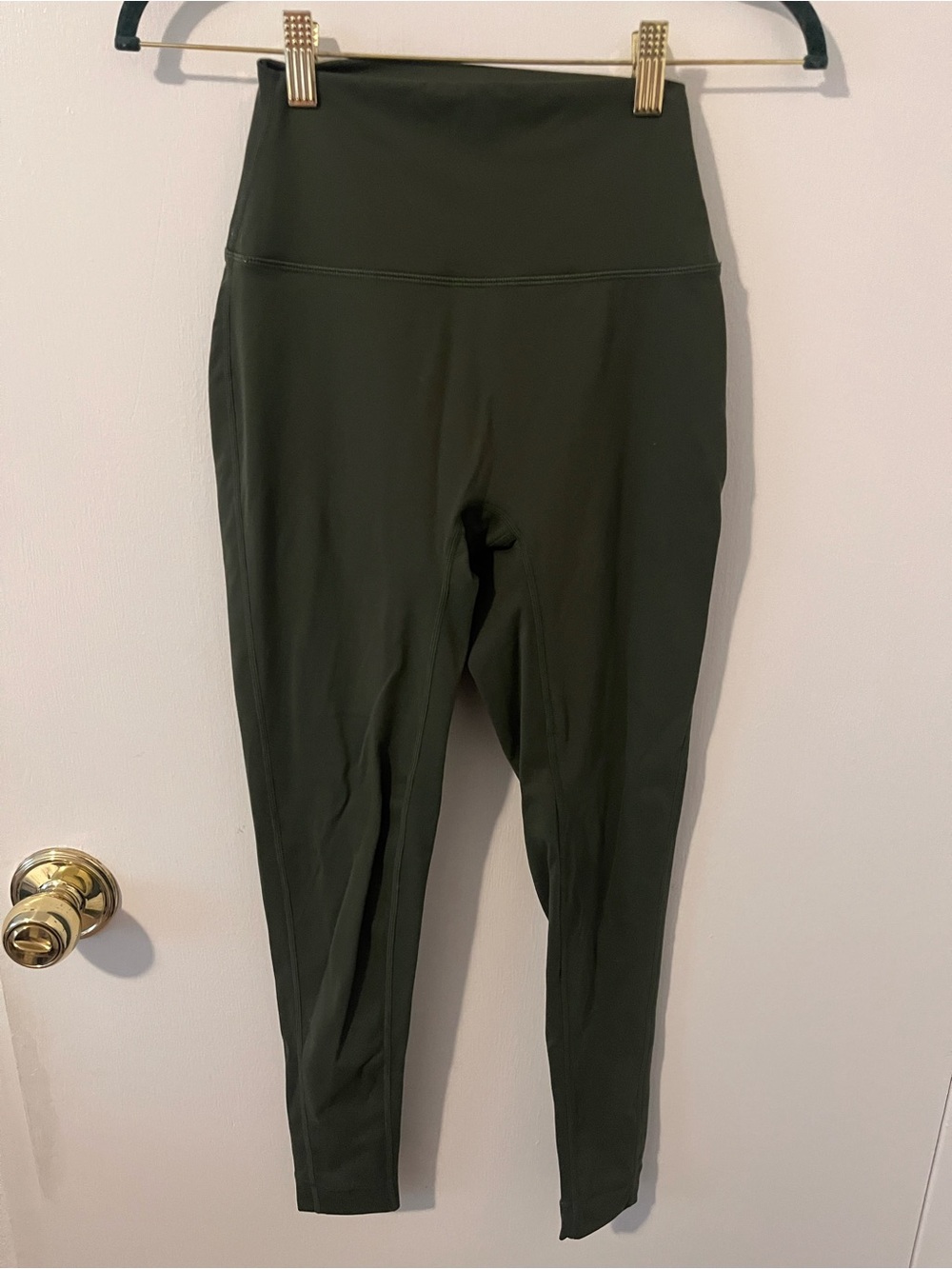 Set Active Sportbody High Rise Leggings Olive Green Size Small